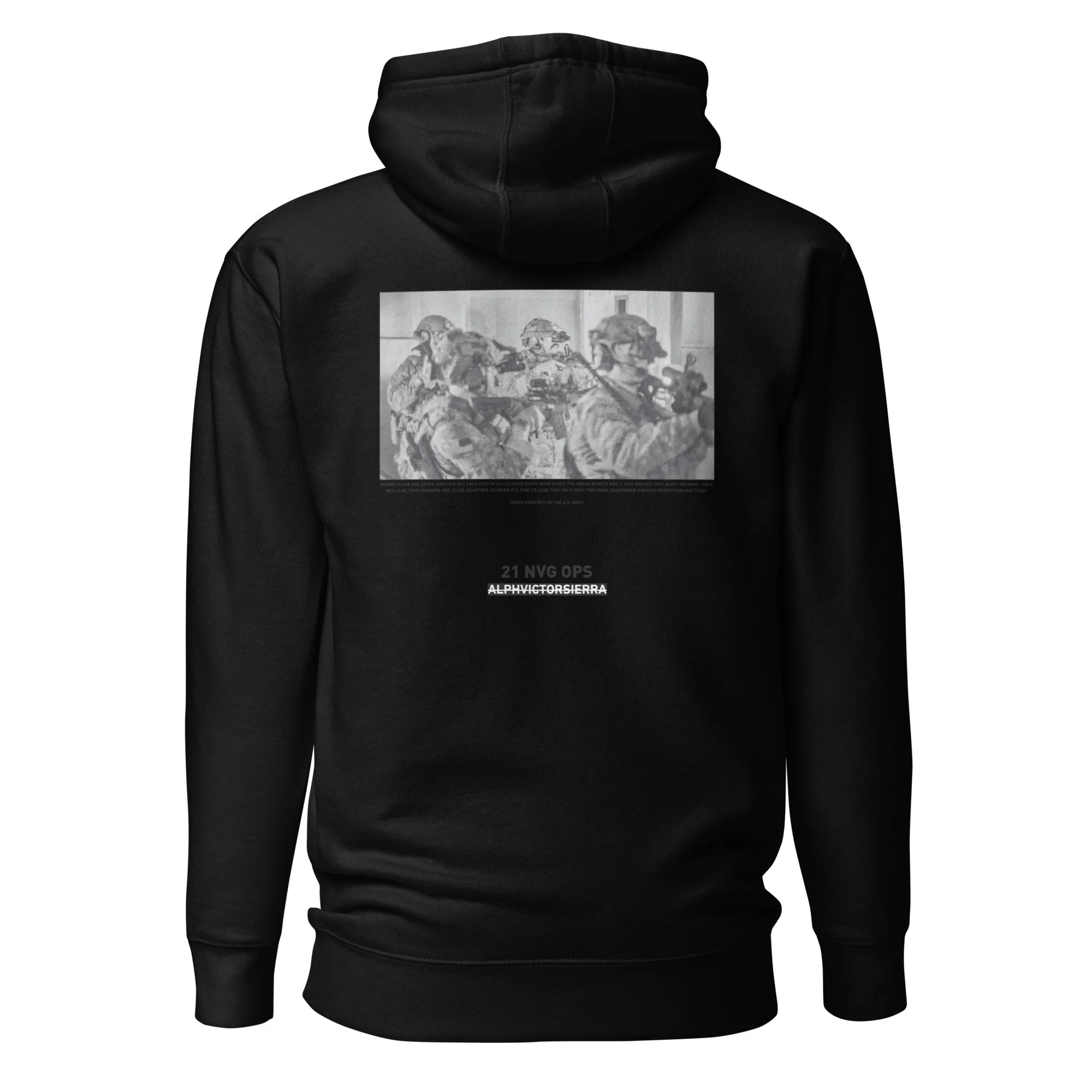 21 NVG OPS HOODIE - black letter