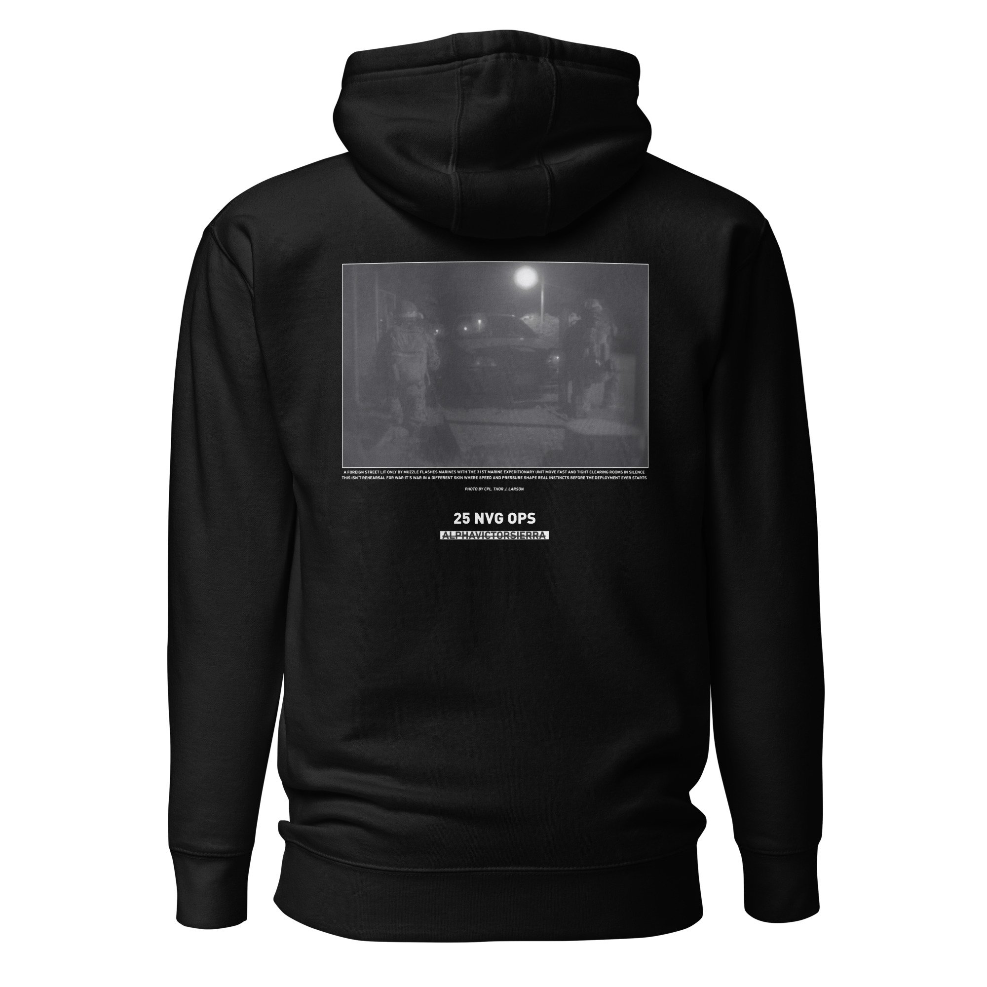 25 NVG OPS HOODIE - white letter