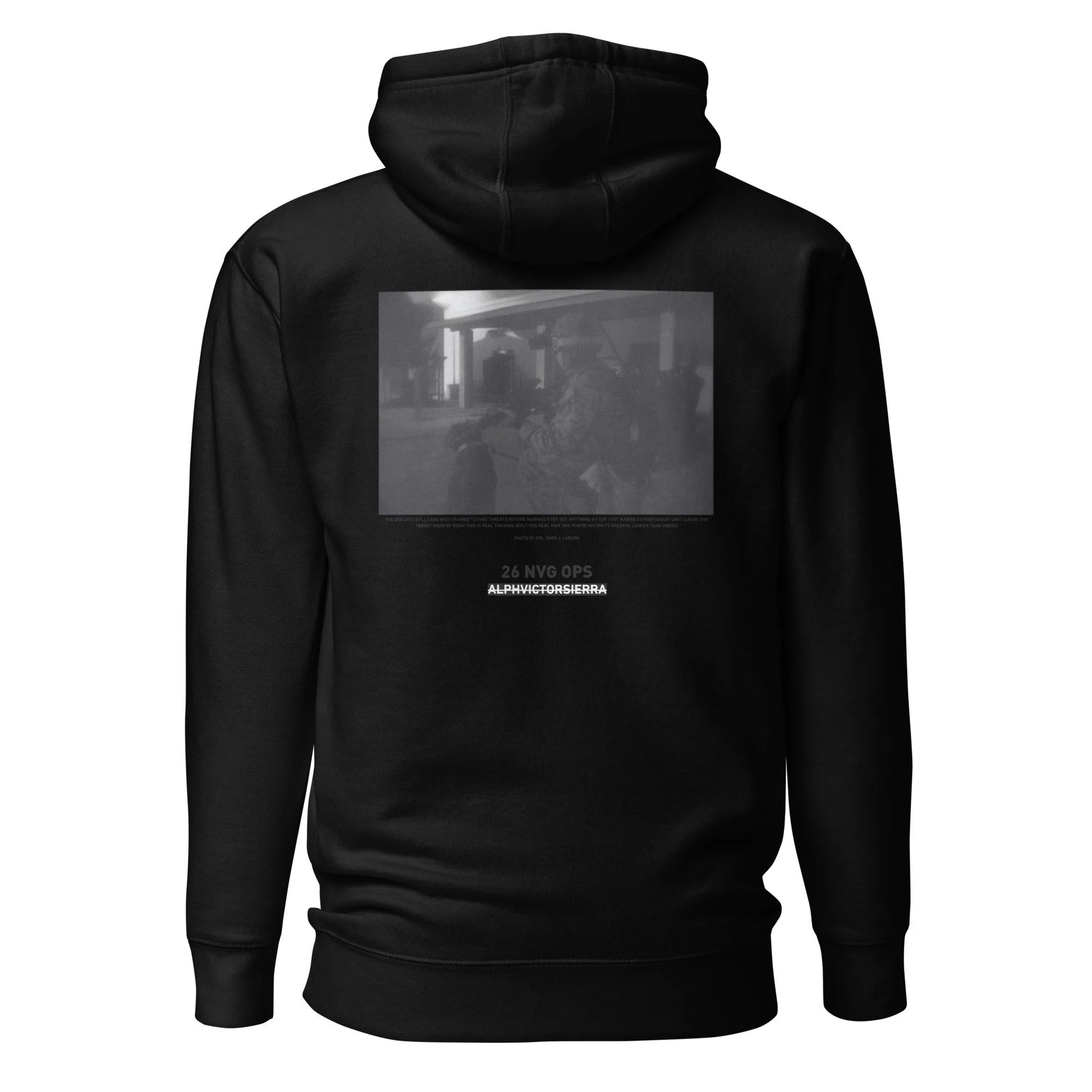 26 NVG OPS HOODIE - black letter