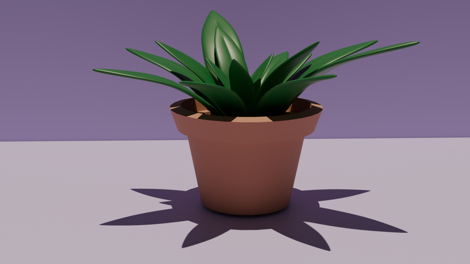 Low Poly Plant | Created 7.16.25 | Inspiration: Grant Abbitt YouTube Tutorial