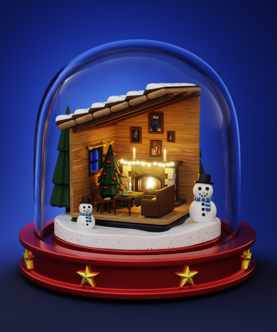 Snow Globe | Created 6.20.25 | Inspiration: CG Cookie Tutorial
