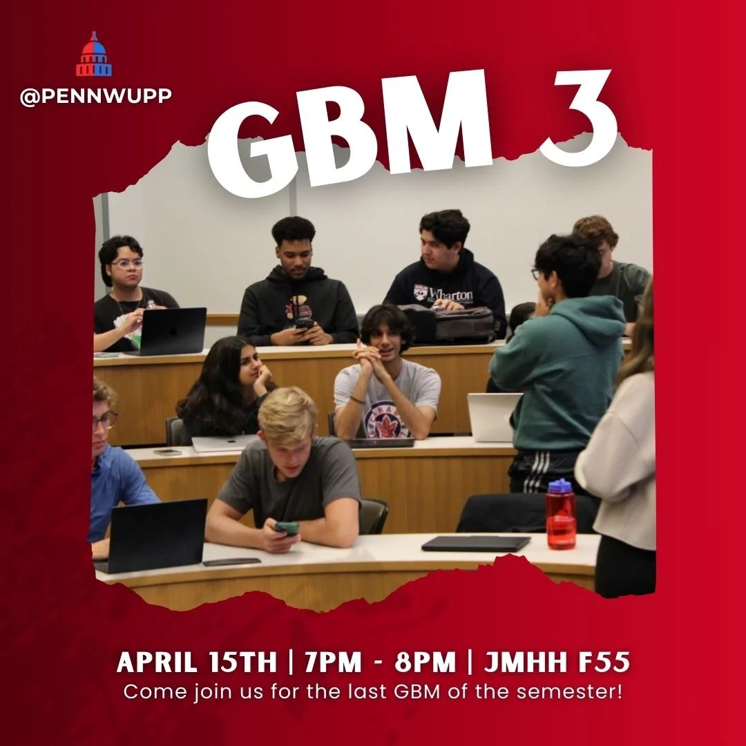Join us for WUPP’s final GBM of the semester! It’ll be a fun and engaging wrap-up as we reflect on the year, enjoy time together, and compete in a friendly game of Jeopardy.
