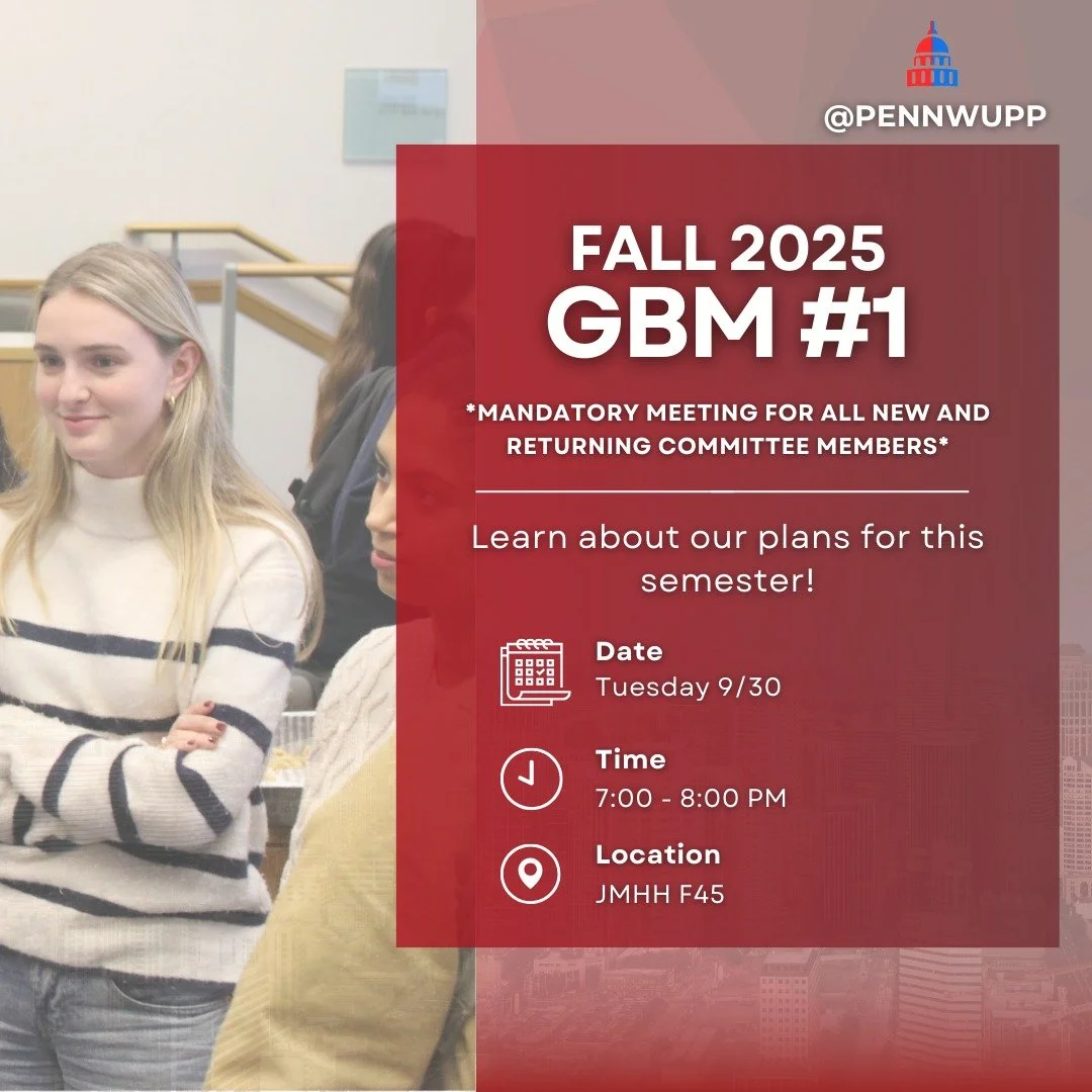 Our first GBM of the year will be held this Tuesday, 9/30 from 7:00-8:00 PM in JMHH F45. This meeting is mandatory for all new and returning committee members and GBM members are welcome to join as well. We are looking forward to meeting everyone!