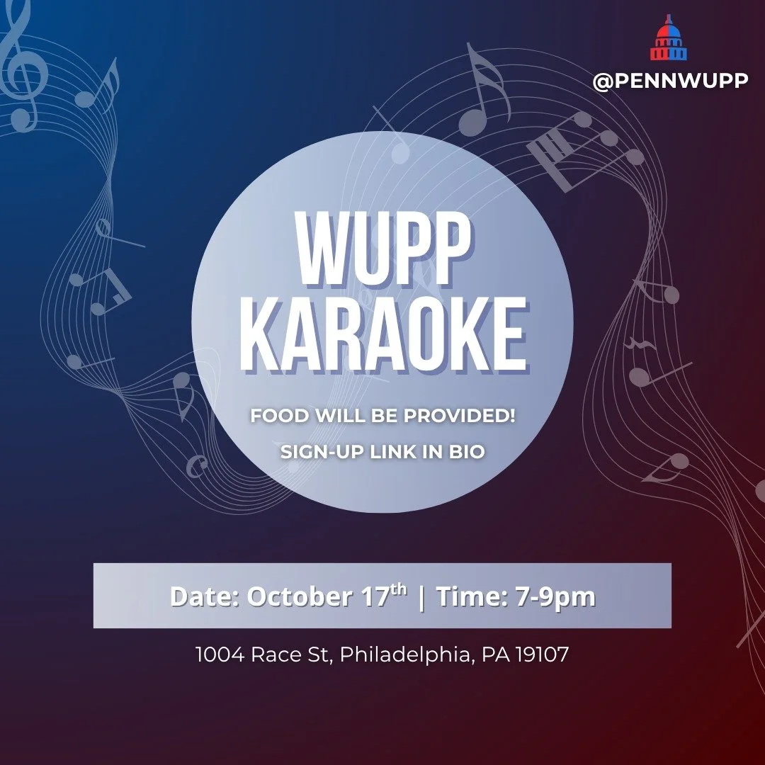 Join us at Ken's this Friday, 10/17 from 7-9pm. All WUPP members are welcomes to join! Sign up by Thursday at the link in our bio.