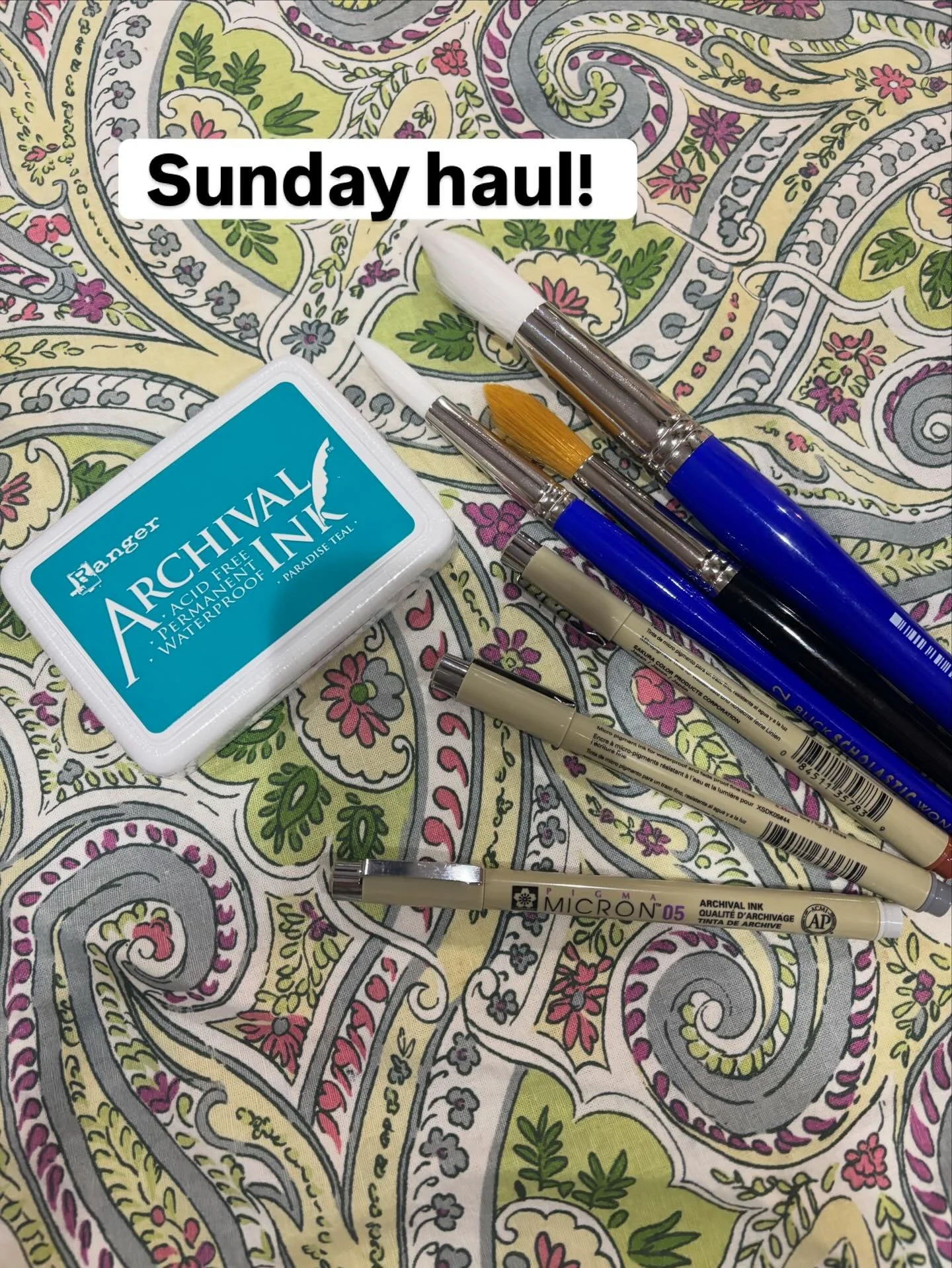 So excited for my haul from @blick_plainville!