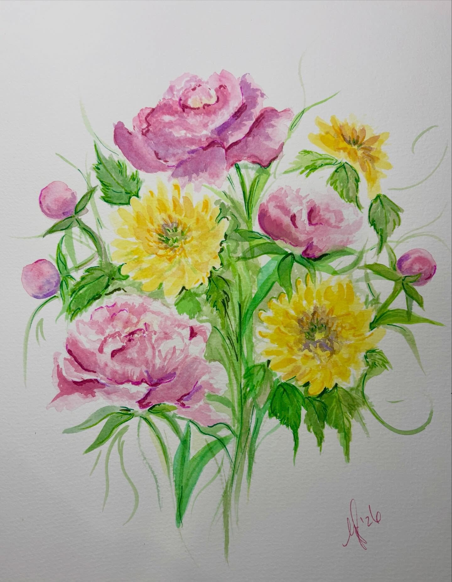 Birth month flowers are one of my favorite things to paint &mdash; each one is so personal and meaningful 🌸

I&rsquo;ve been working on a series of birth flower bouquets and I love seeing which flowers belong to each month. They make such thoughtful