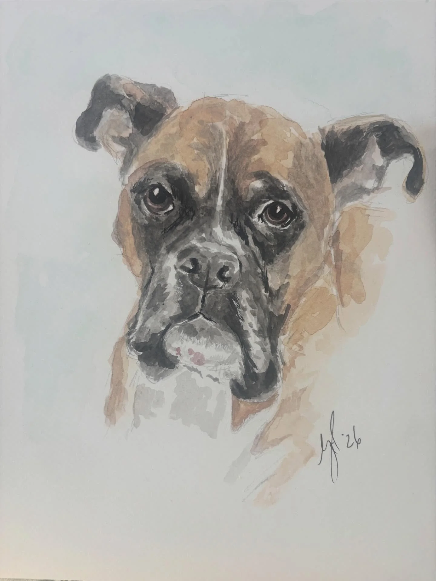 1 of 3 🐾✨
Starting off this week&rsquo;s trio of sweet doggie commissions with this precious pup! I love capturing the little expressions and personality that make each pet so special.

Stay tuned for pup #2 tomorrow and the full collection reveal o
