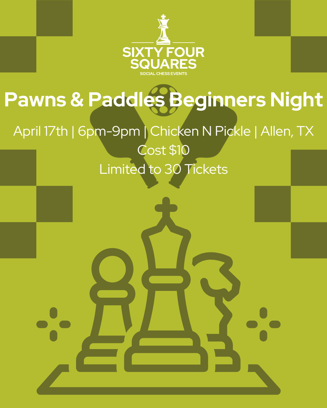 Pawns &amp; Paddles Beginner Night