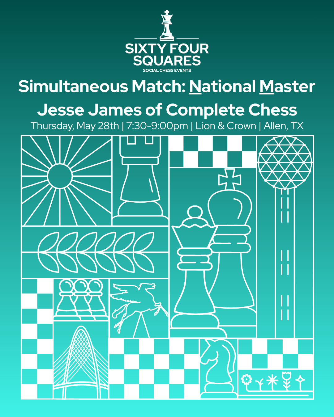 Simultaneous Match: National Master Jesse James of Complete Chess