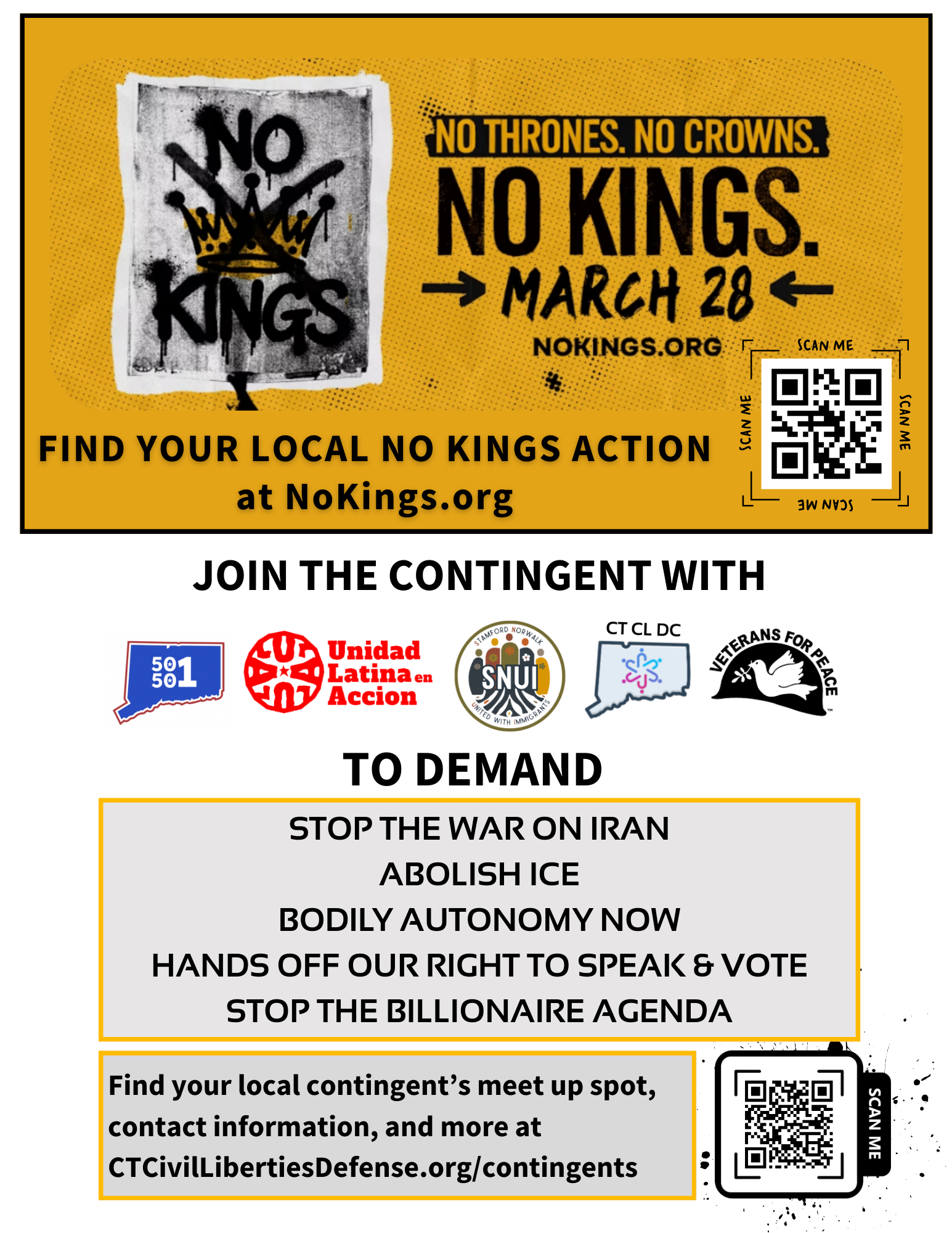 Statewide No Kings Rallies