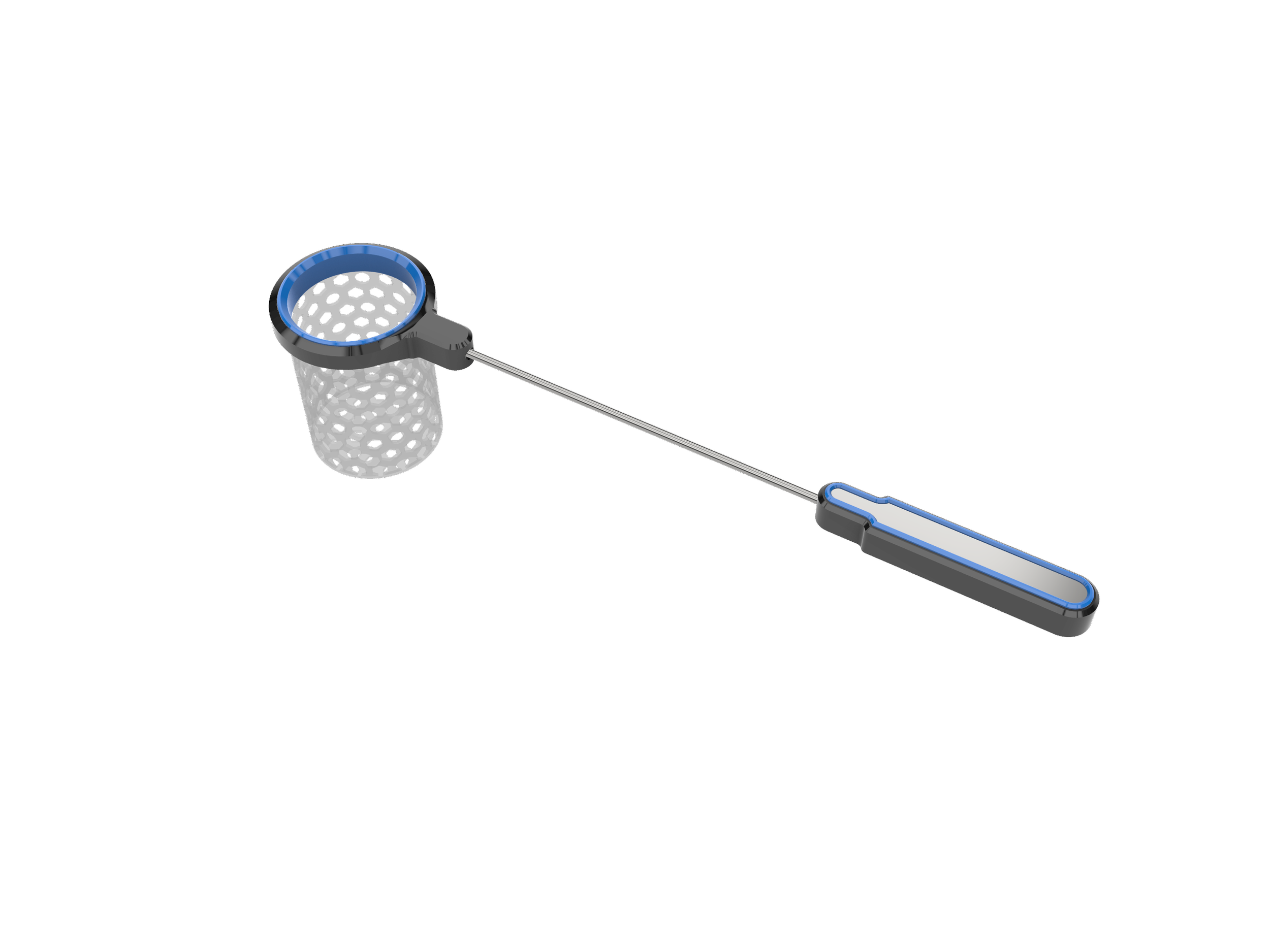 titanium aquarium fish net with gentle and silicone mesh