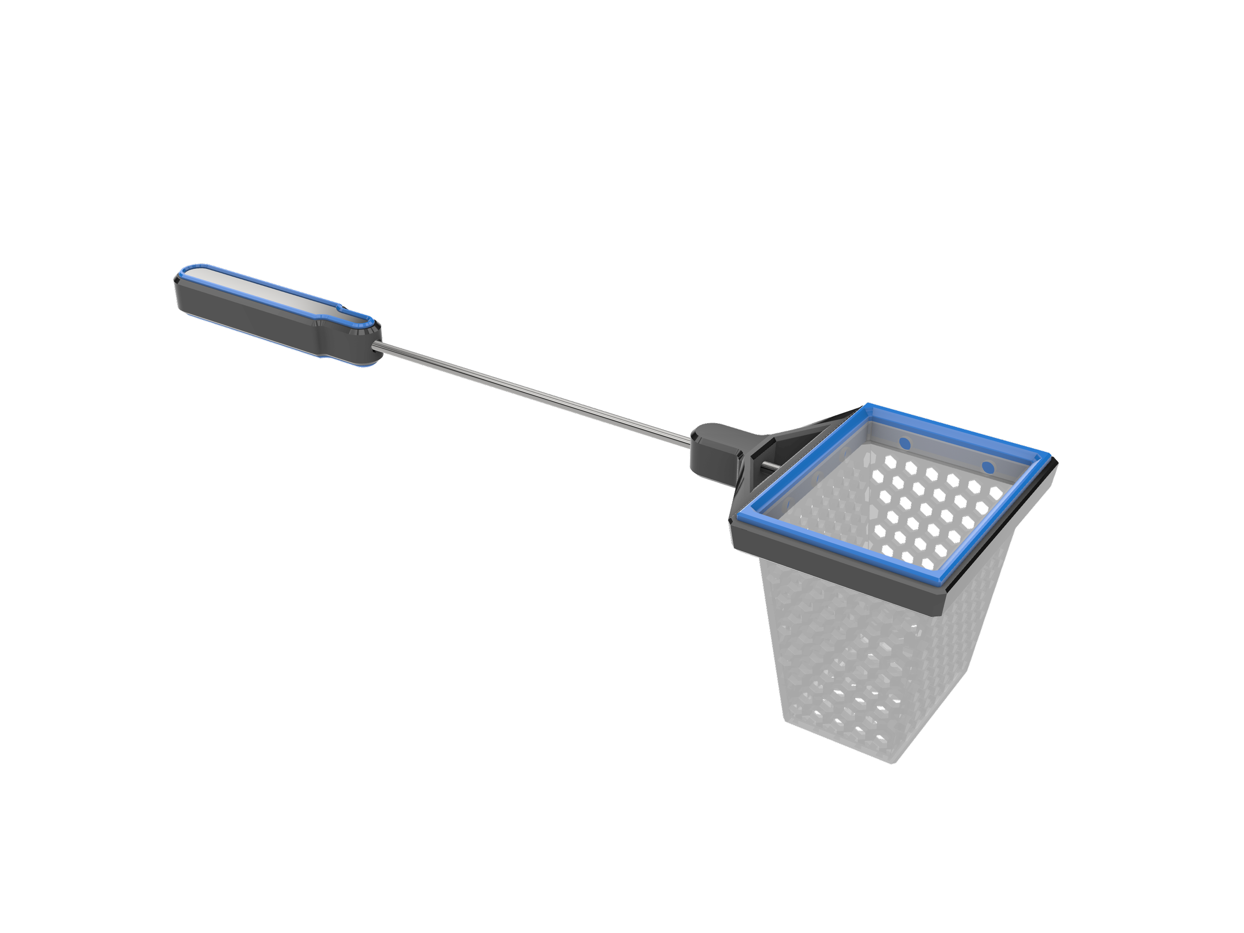 titanium aquarium fish net with gentle and silicone mesh