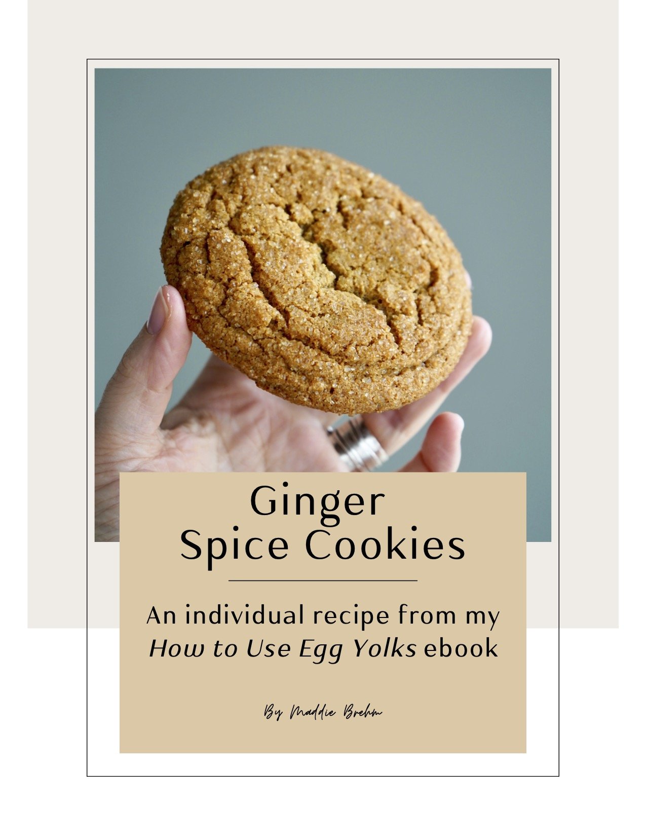 Ginger Spice Cookies - Recipe Only eBook