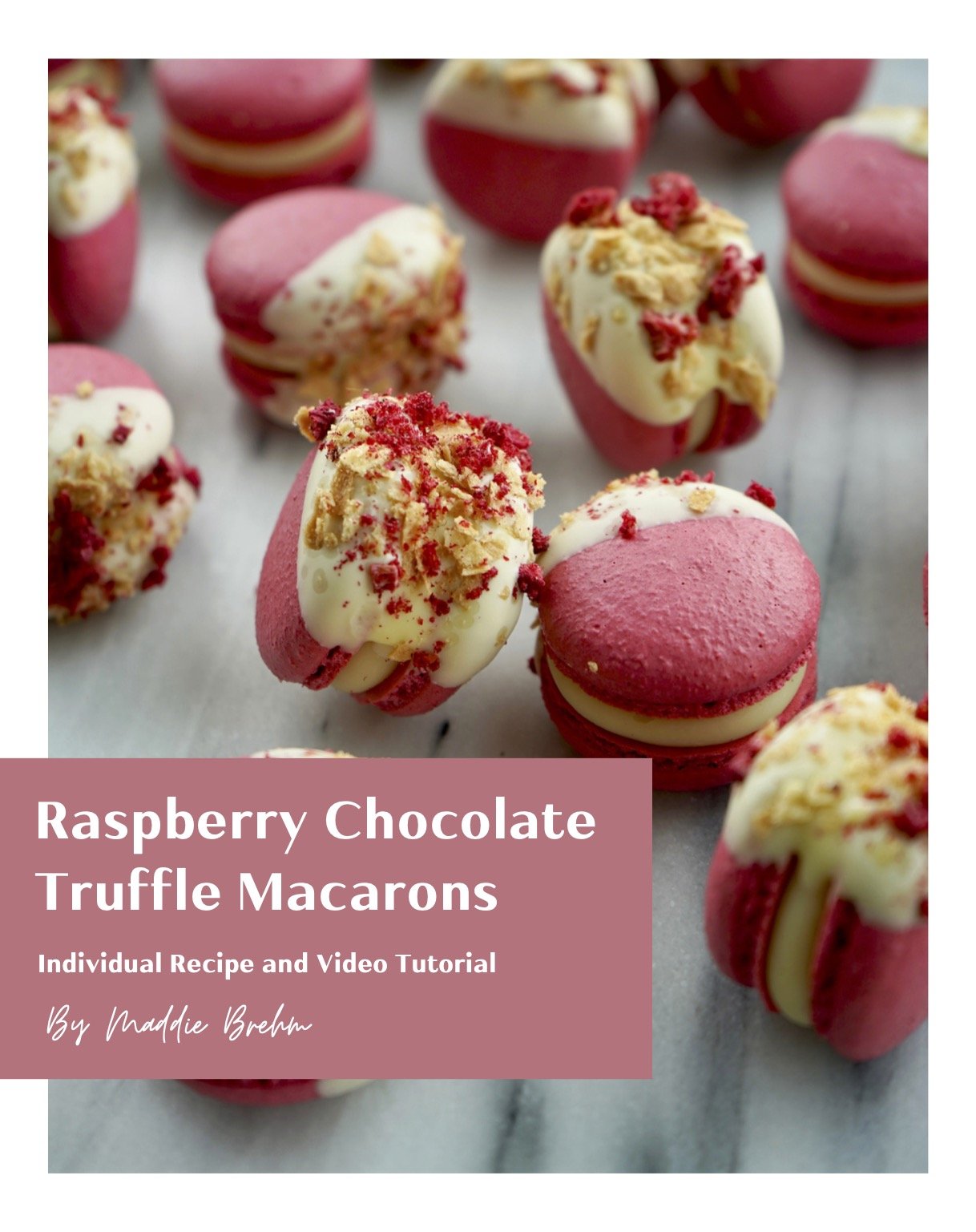 Raspberry Chocolate Truffle Macarons - Individual Recipe and Video Tutorial.jpg
