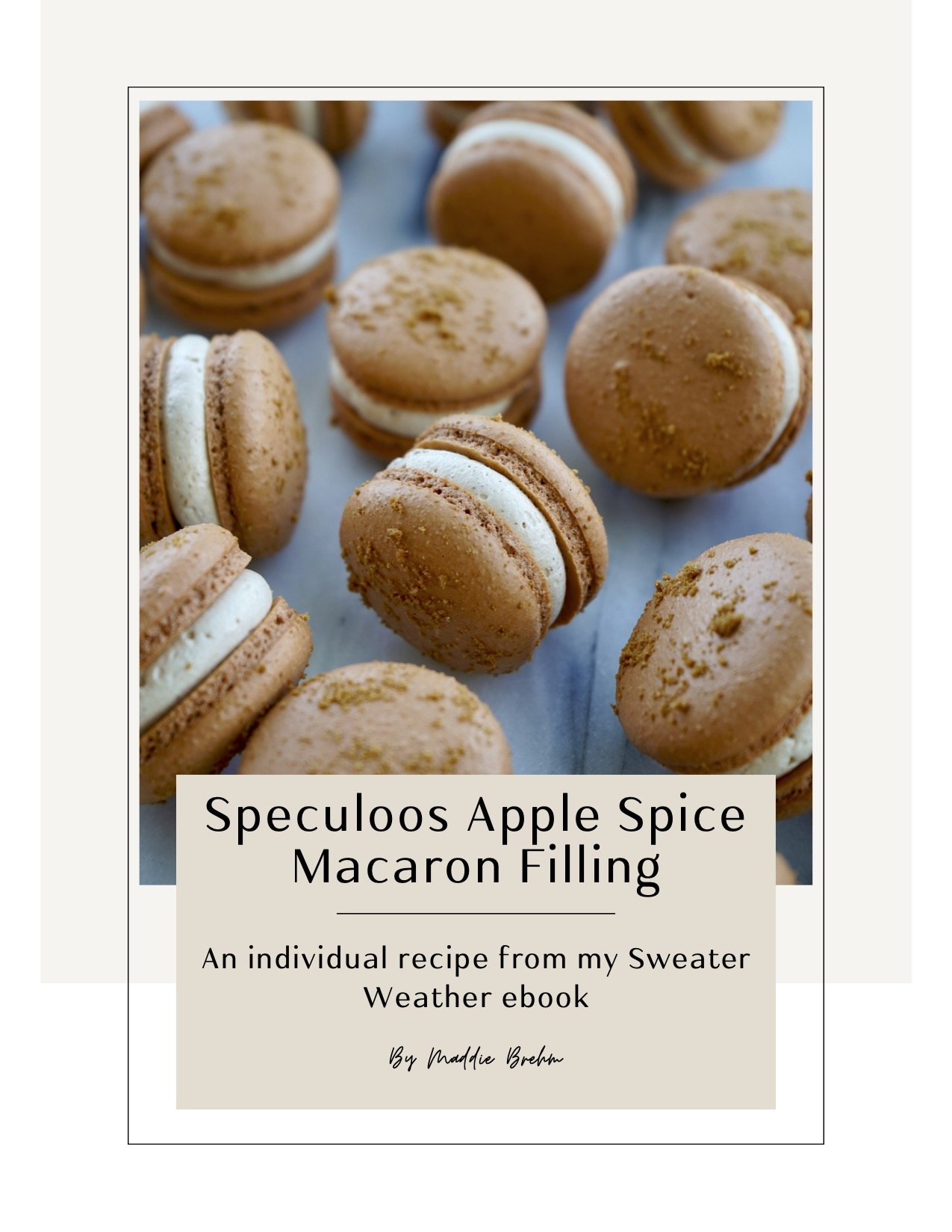 Speculoos Apple Spice Macaron Filling - Individual Recipe .jpg