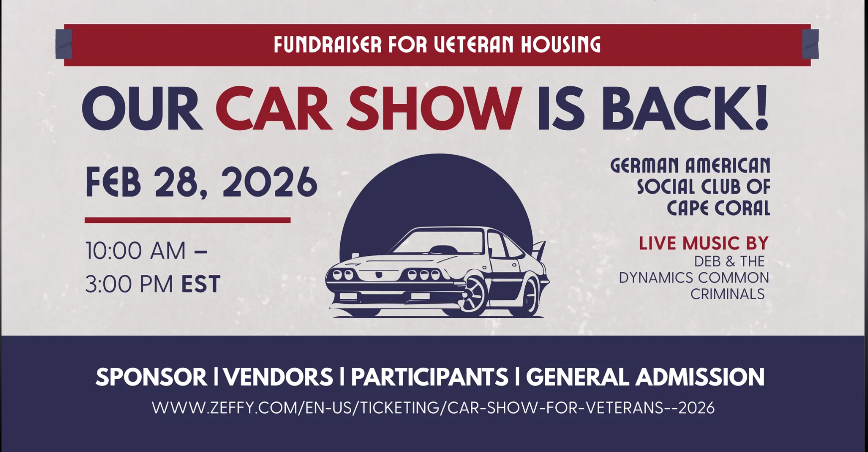 Car Show by Hearts & Homes for Veterans