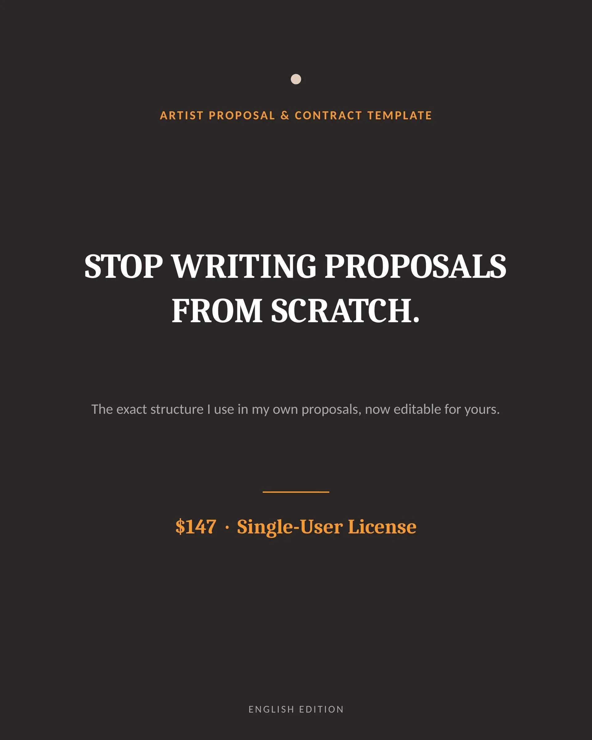 Artist Proposal & Contract Template (English Edition)