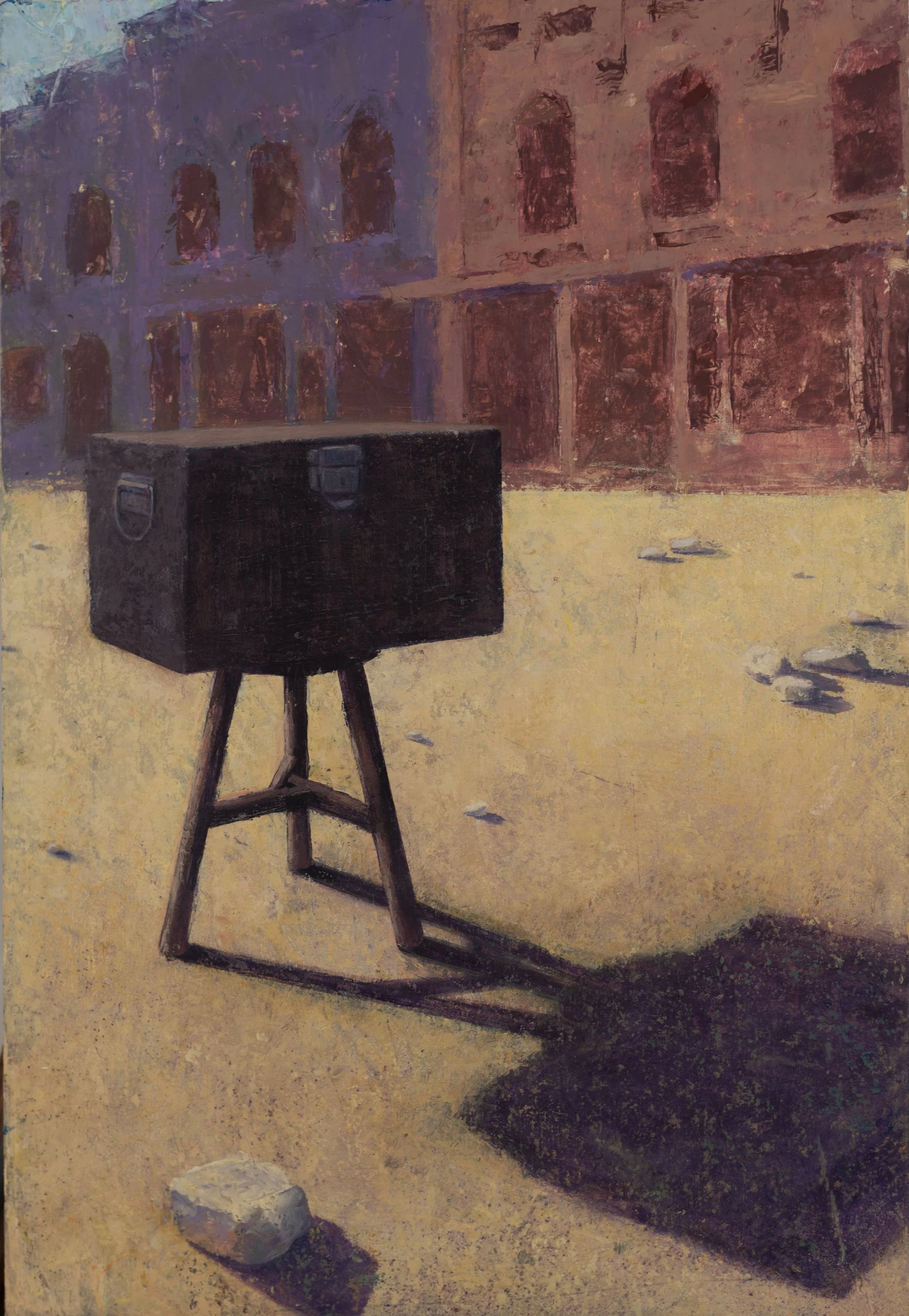 A proposed image for the Shirley Jackson short story "The Lottery" .