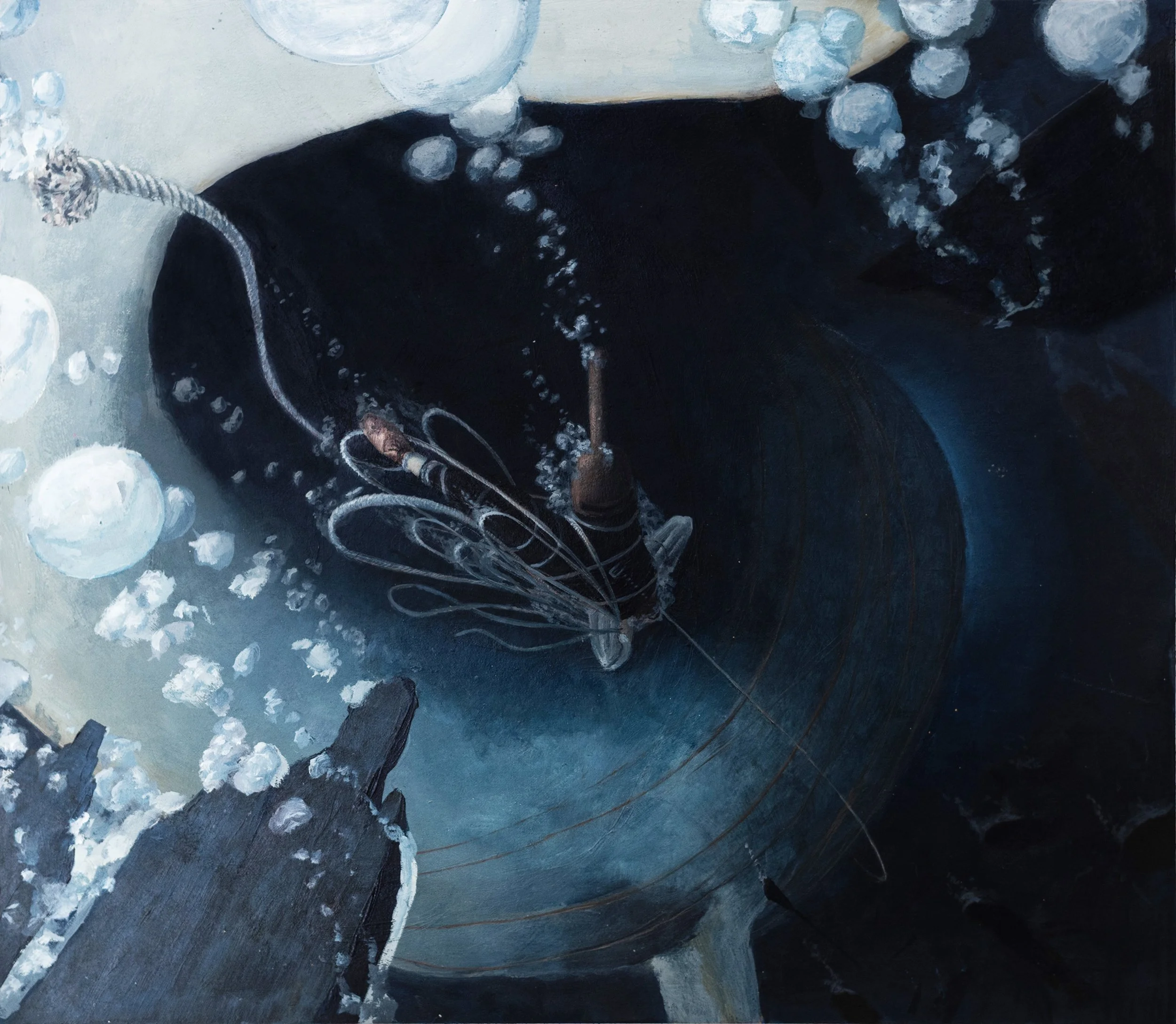 "The Death of Ahab" a proposed interior illustration for "Moby Dick"