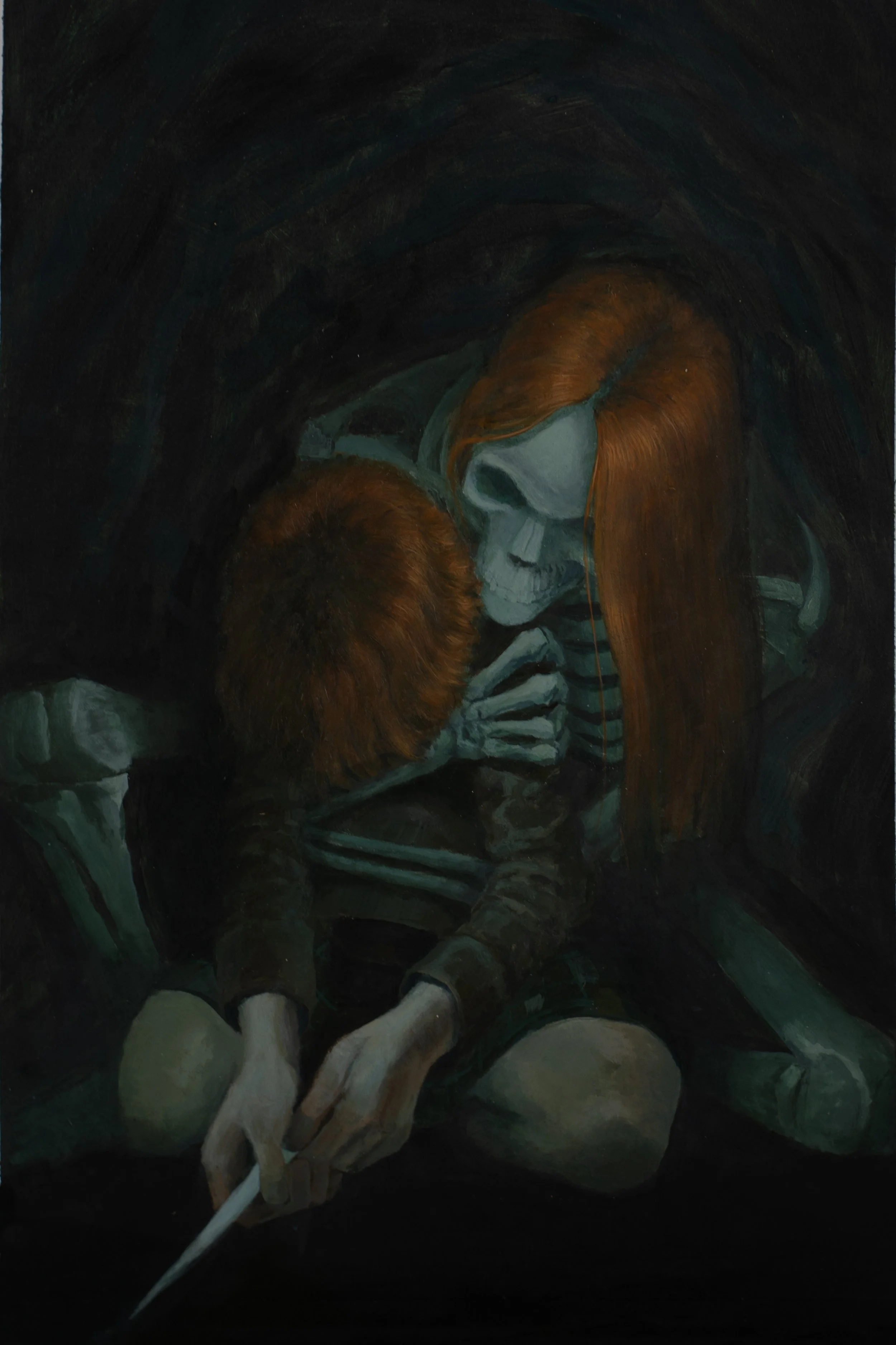 "The Price You Pay" an interior illustration for the Folio Society contest to illustrate Neil Gaiman's short story "The Truth is a Cave in the Black Mountains"