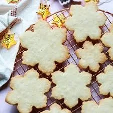 Sugar Frosted Snowflake Cookies