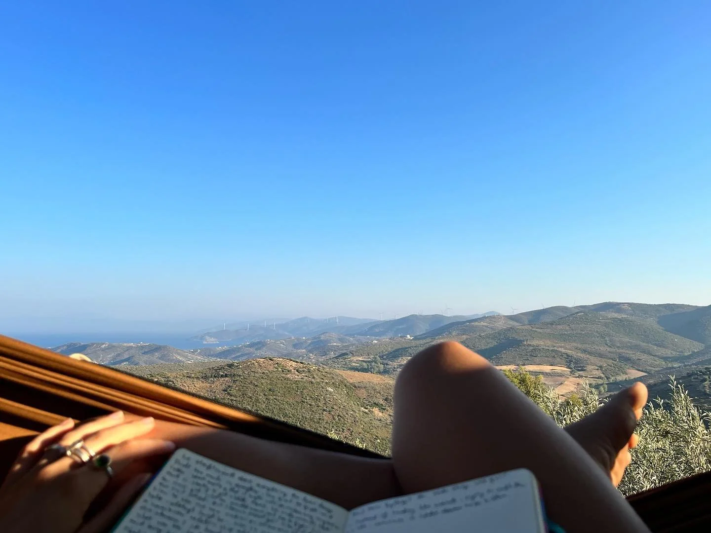 Journaling with a view 🌿🌱🌎
