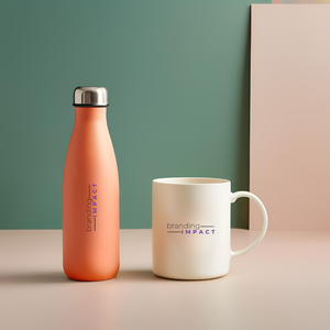 branding impact branded promotional drinkware custom logo mugs bottles cups