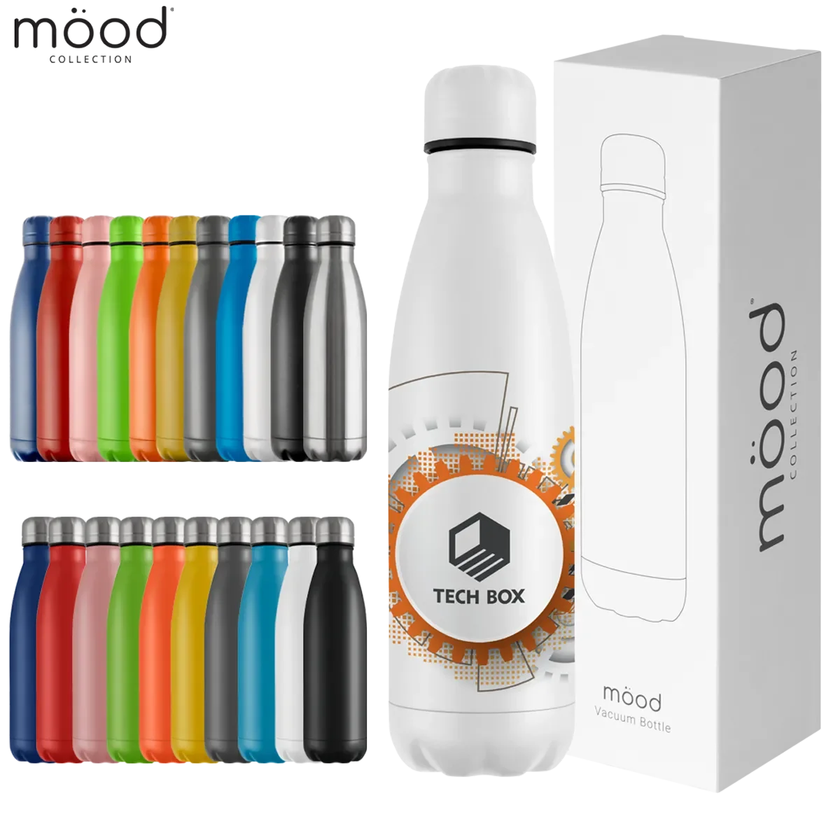 50 x Mood Insulated Vacuum Bottle - Powder Coated