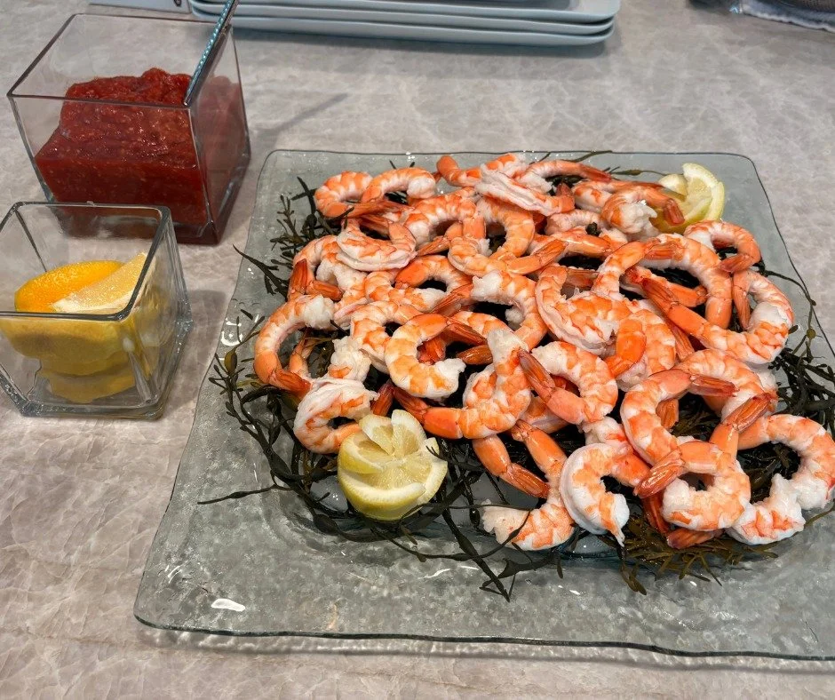 Shrimp cocktail, served with style 🦐✨ Sunday brunch never looked so good in Easton, CT. Hosting soon? Let us bring the spread to you!
#greenwichct #westportct #darienct #eastonct #ctbrunch #adashofsaltcatering