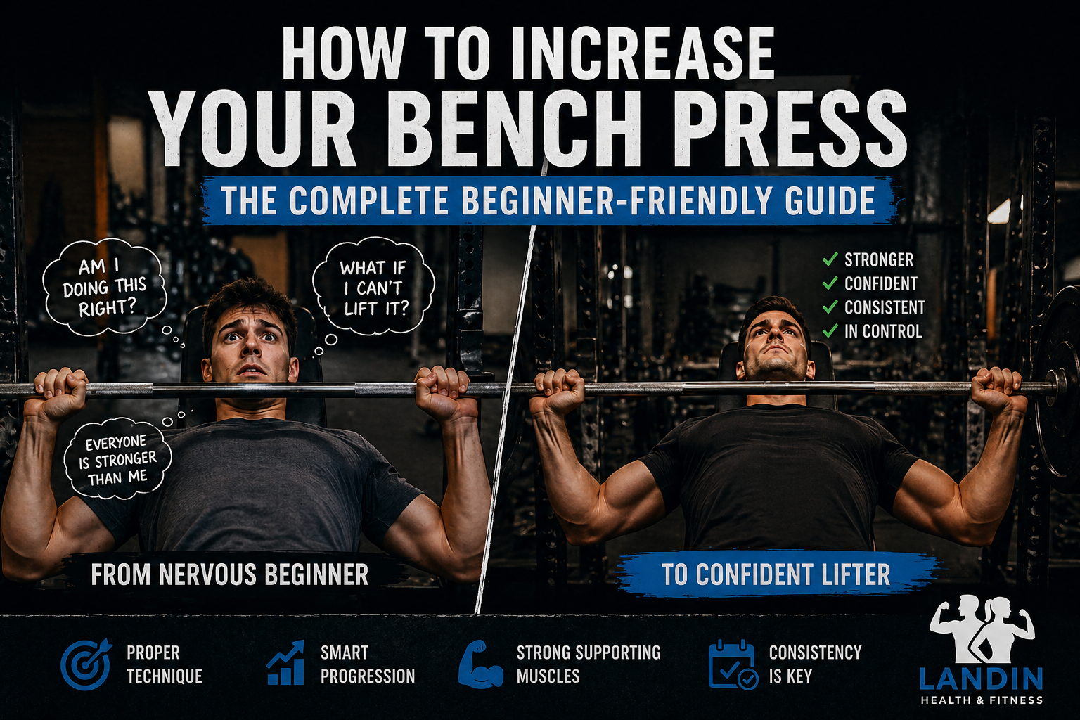 How to Increase Your Bench Press:  Beginner - Guide