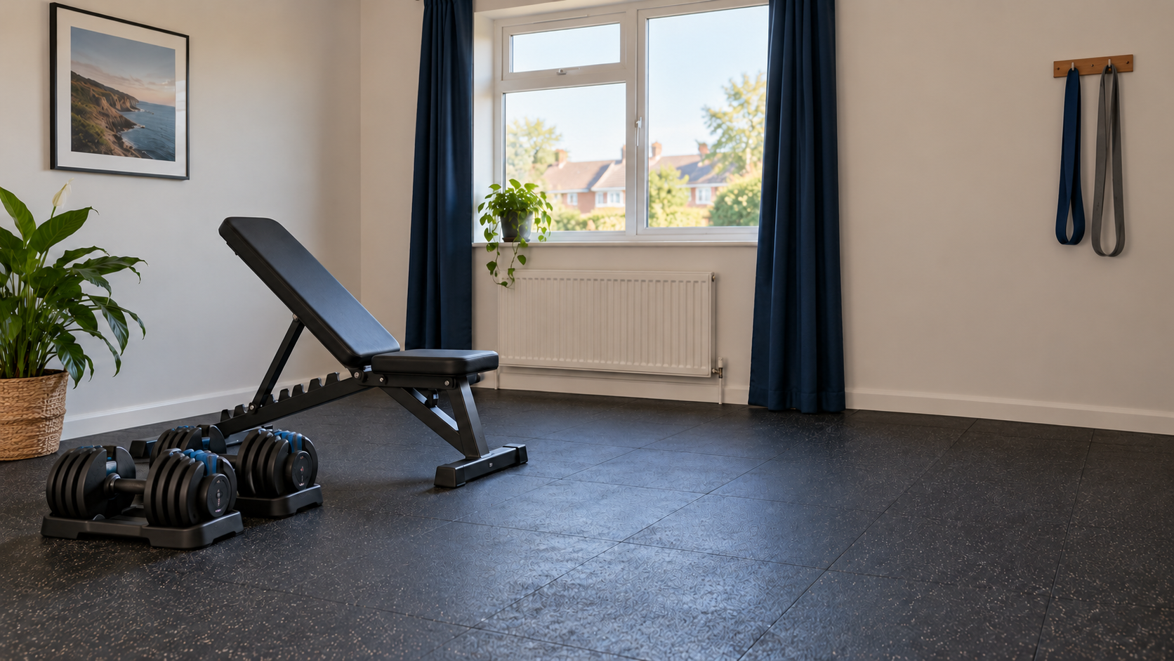 home gym with minimum equipment