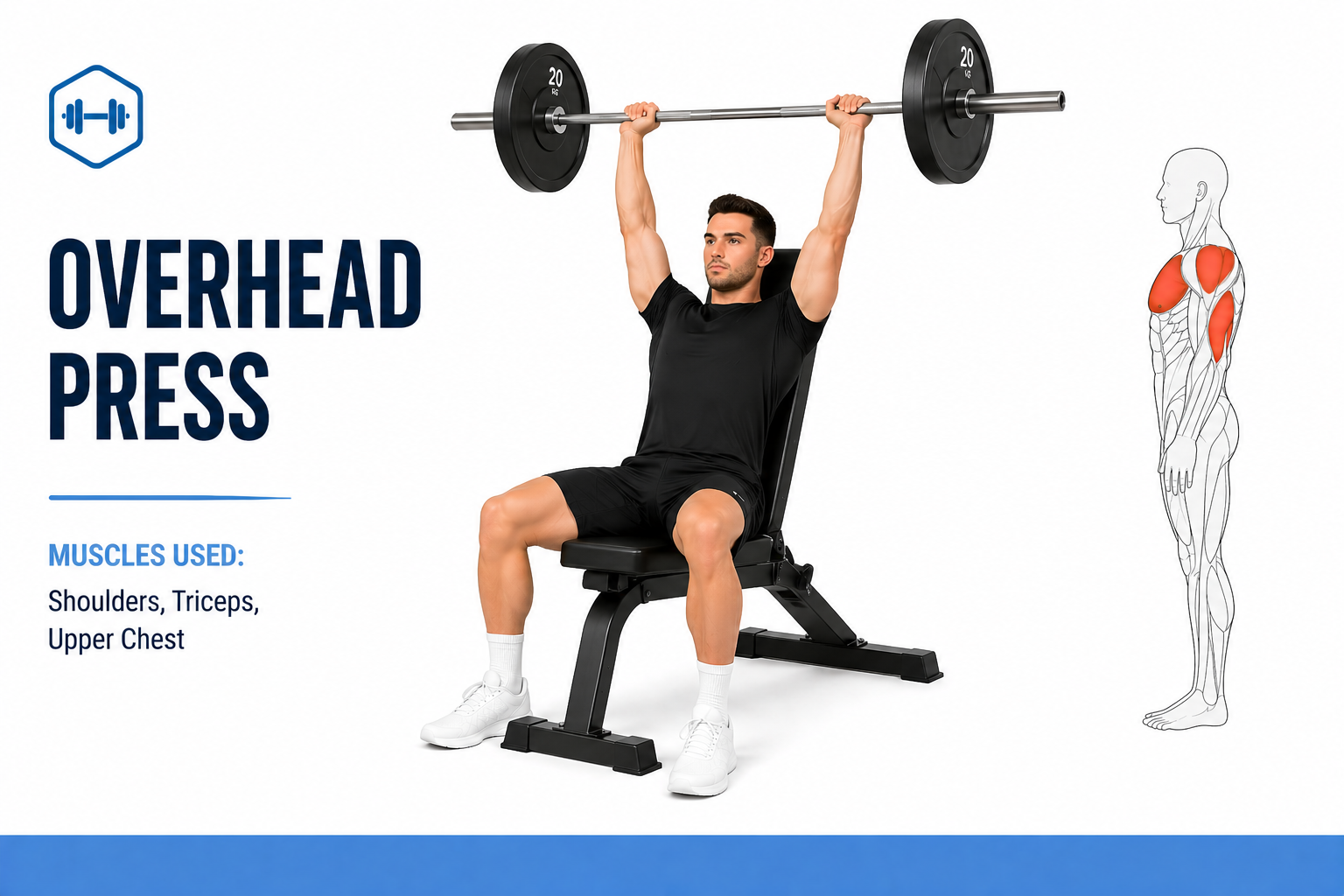 seated barbell overhead press