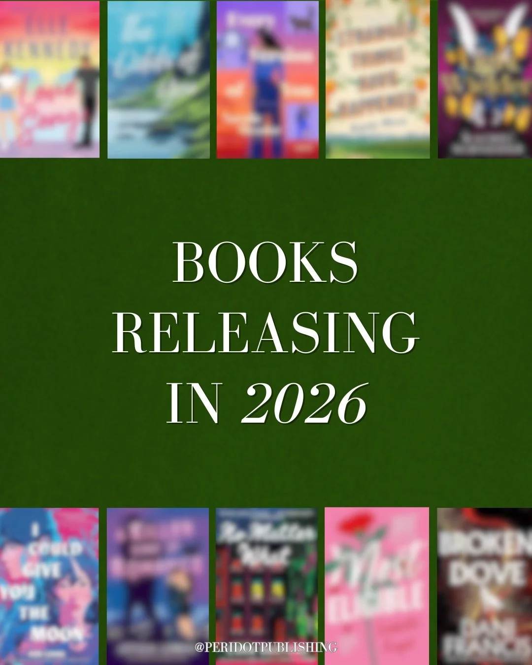 2026 is full of new book releases! Which ones are you excited for? Keep an eye out for upcoming Peridot releases. 😉

 #newbooks#2026books#2026bookreleases