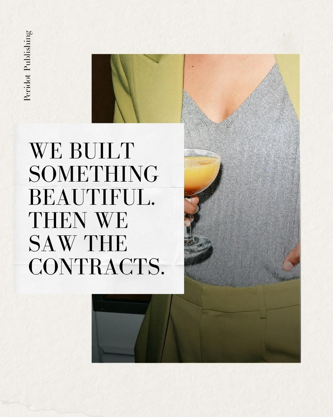 Our founder Molly created Peridot because she genuinely believes authors deserve better support, more visibility, more of a real partnership. And every single day she gets to show up and champion the writers who trust us with their work. 💫👏🏻📗