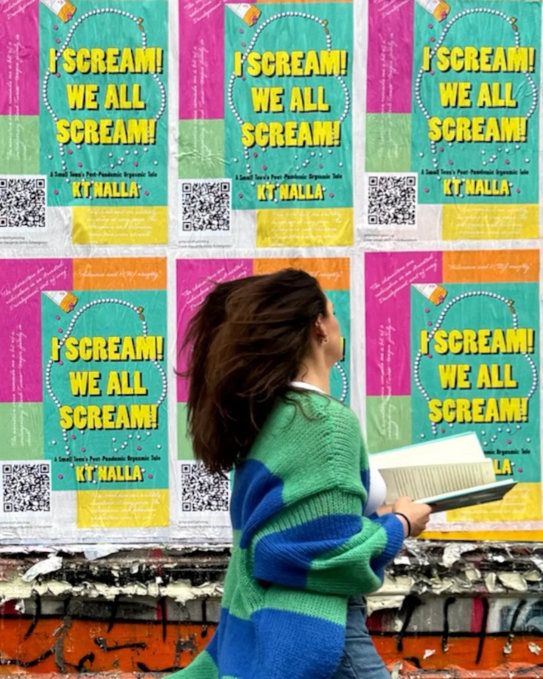 Throwback to the time we took I SCREAM! WE ALL SCREAM!  to the streets of NYC. Seeing this wheatpaste up in the city was a pinch me moment and we are still not over it. 📗💫