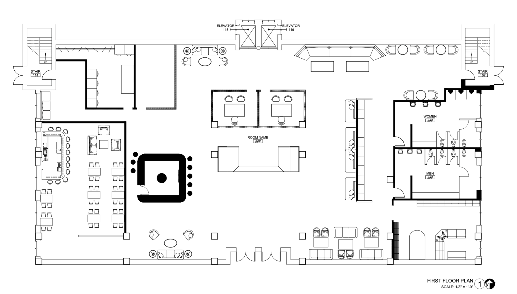 Hotel First Floorplan