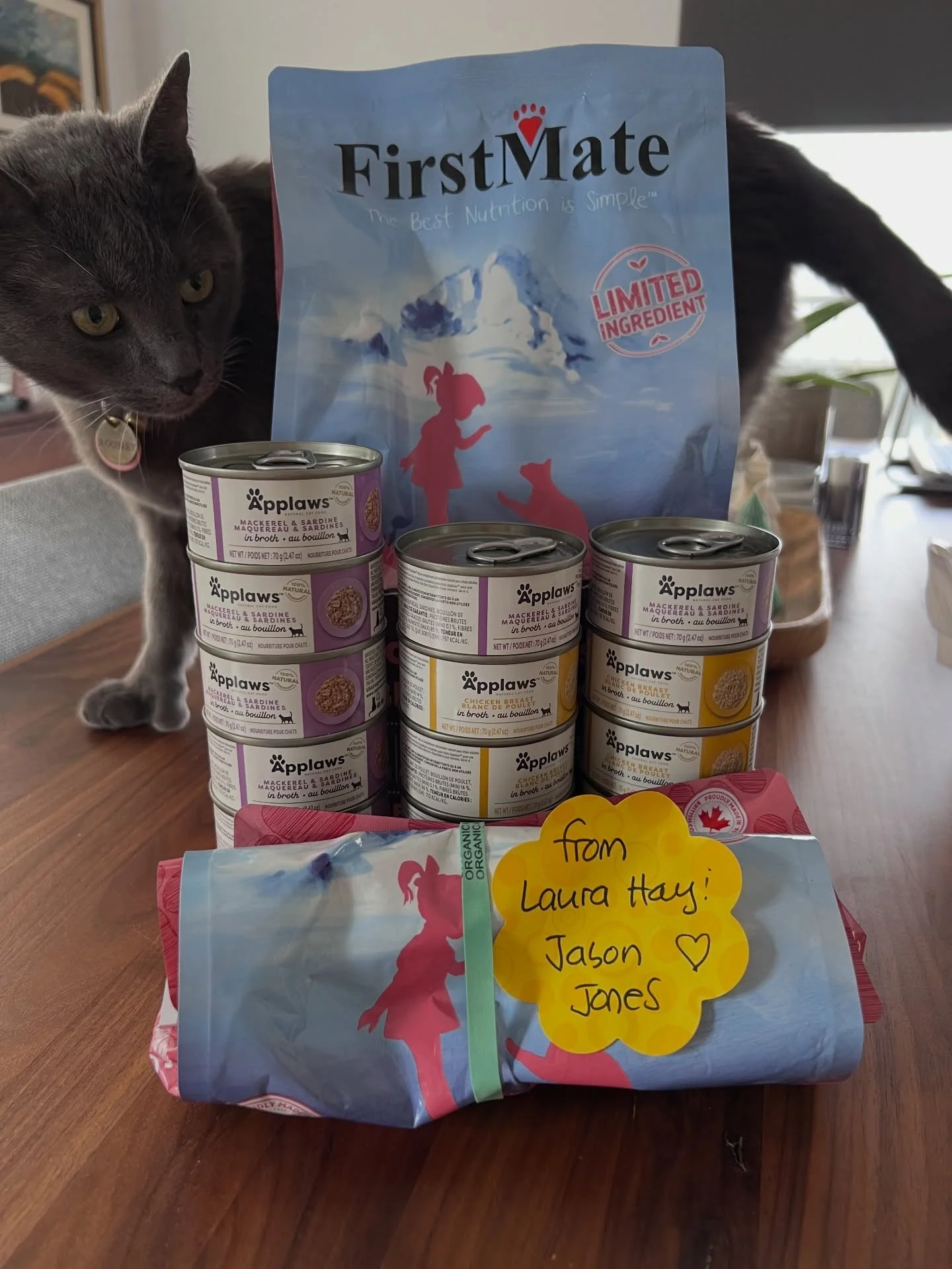 A huge thank you to Laura Hay and Jason Jones for their generous donation of food 🐾

They were also among our very first adopters, and have continued to support us with food, toys, and donations&mdash;we are so grateful ❤️

One of the best parts of 