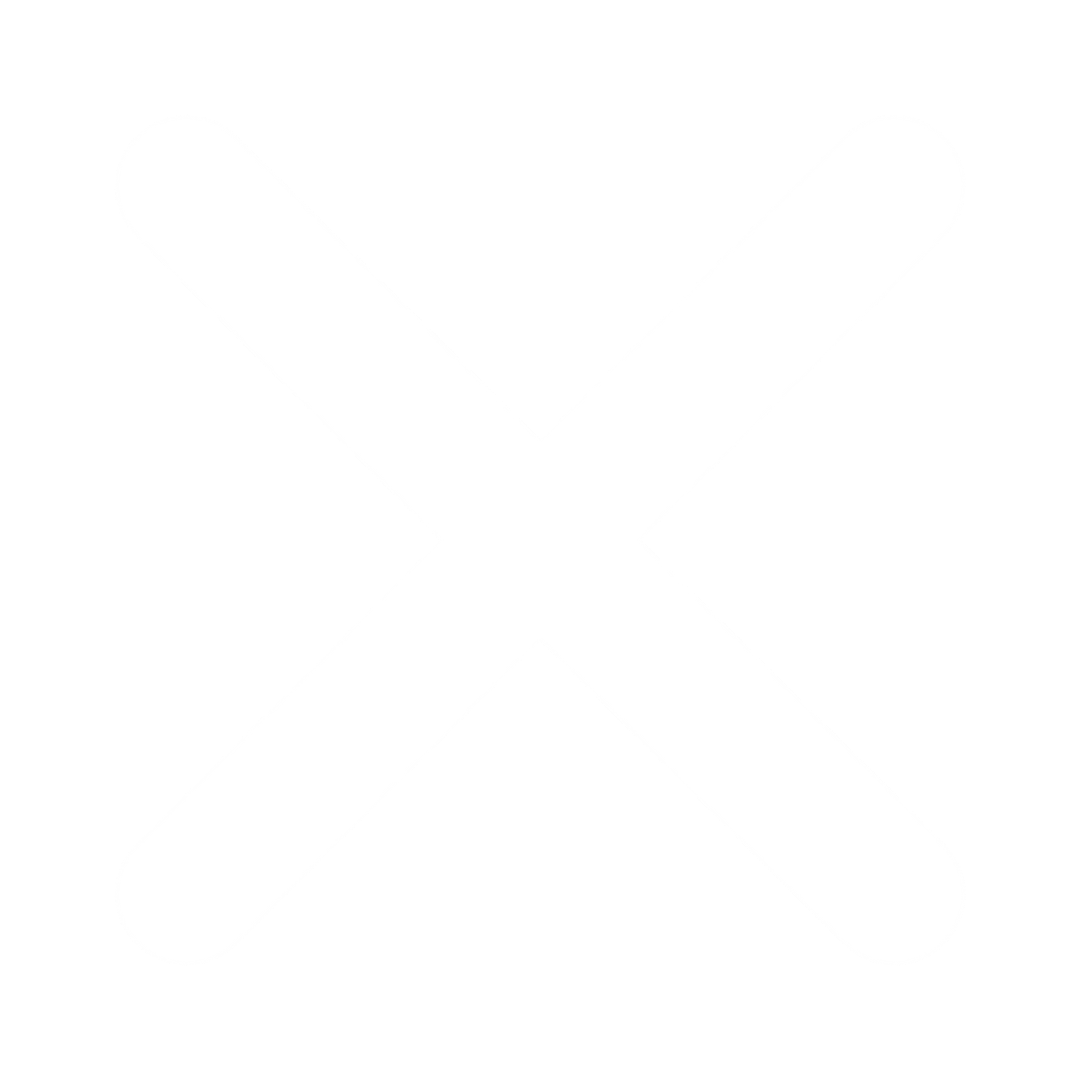 White X mark on a black background.