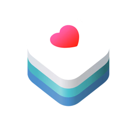 Layered cake with white frosting and a pink heart decoration on top