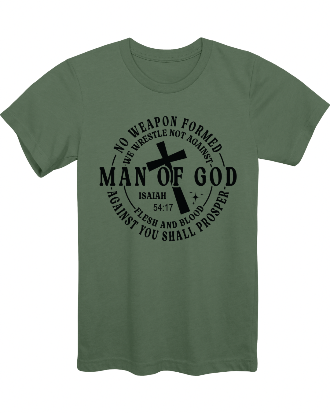 Man of God - Military Green T.png