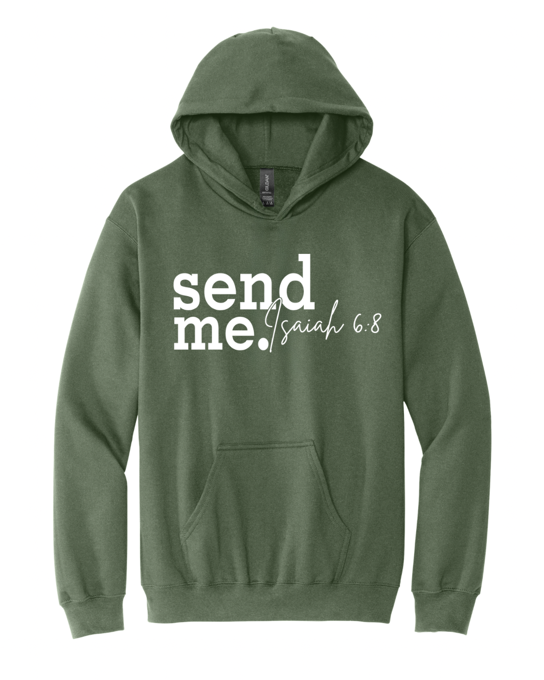 Send Me - Military Green Hoodie.png