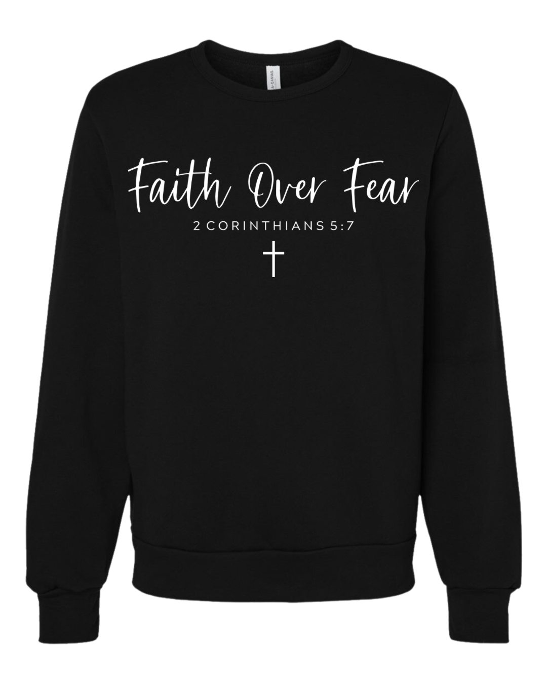 Faith Over Fear - Black Oversized.png