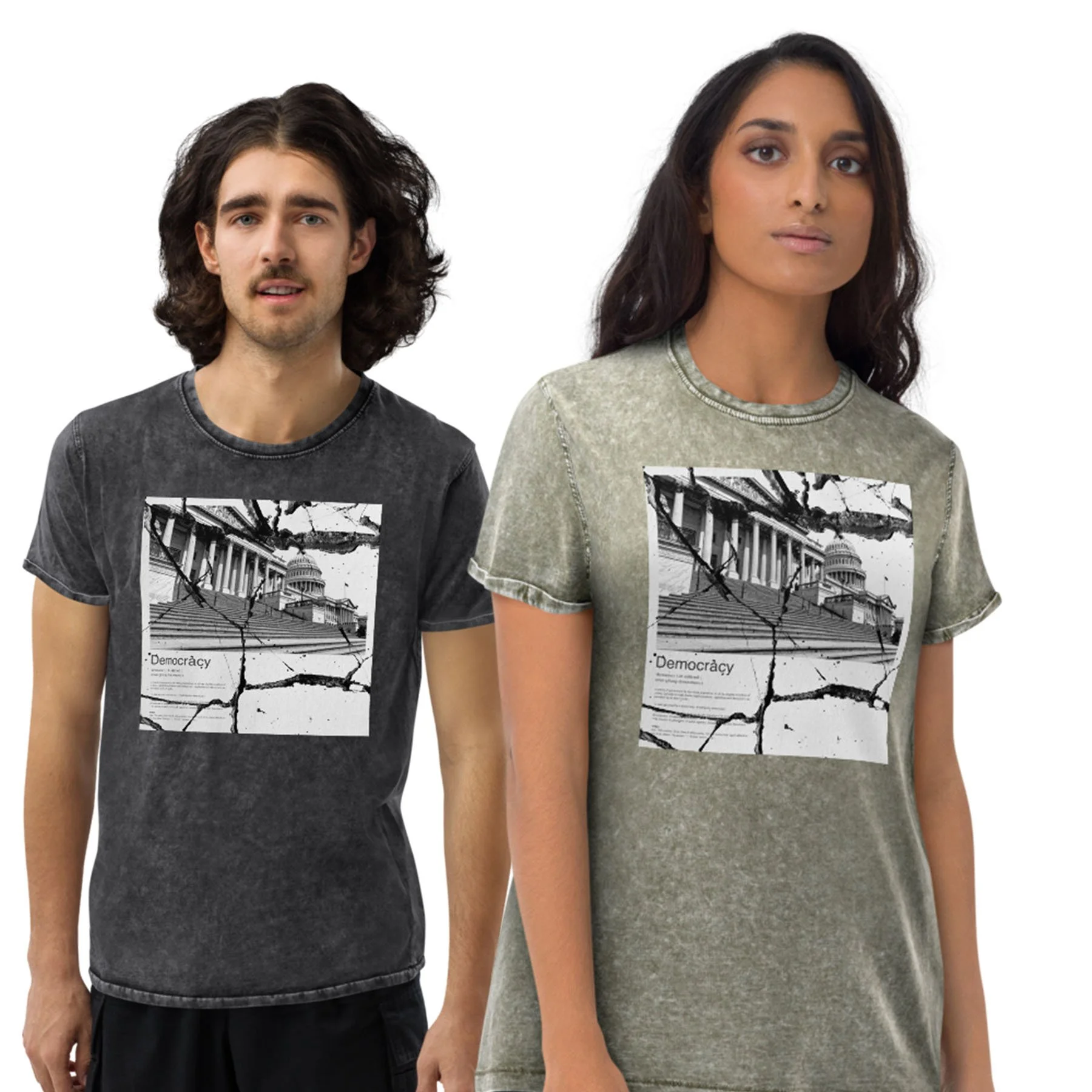 Democracy denim t-shirt