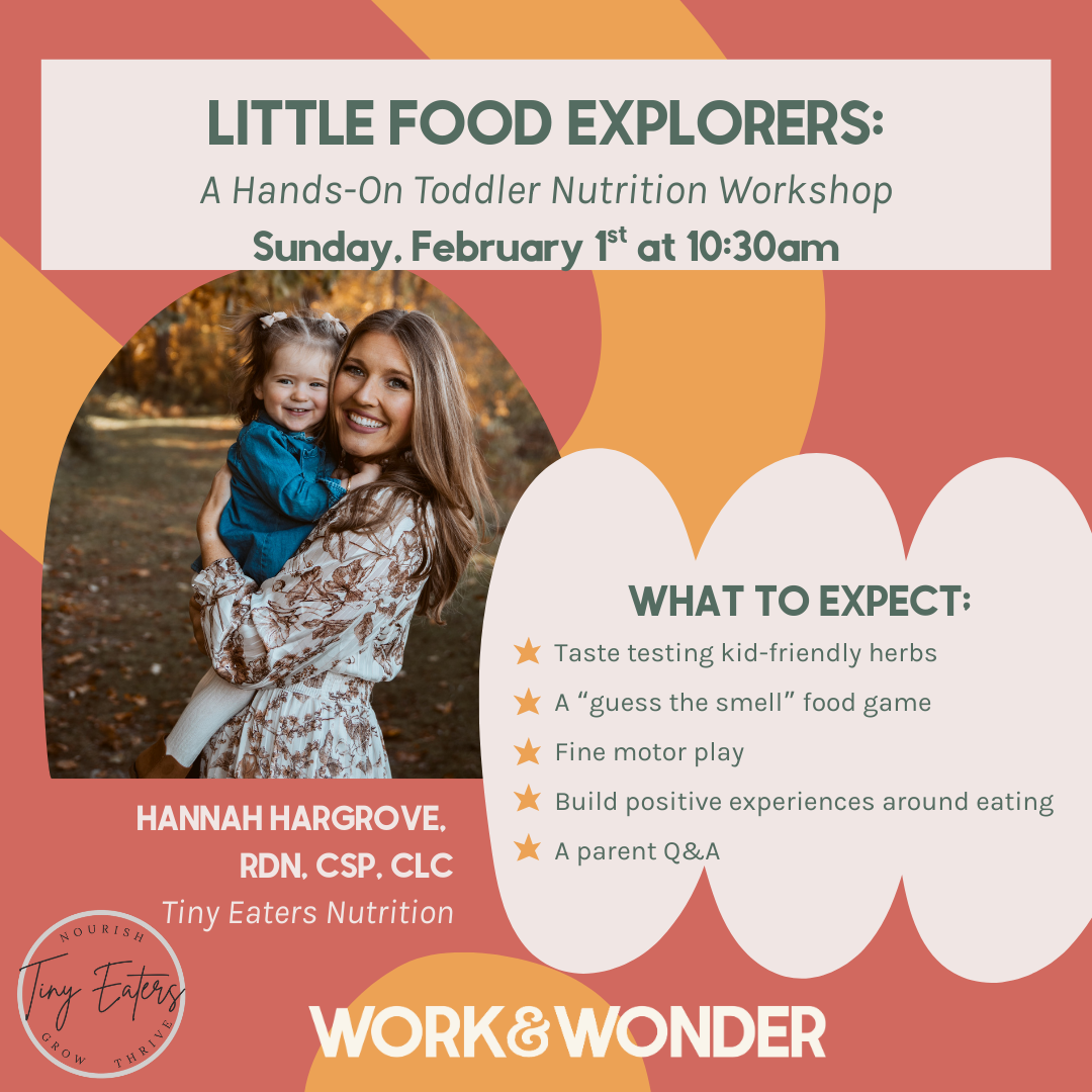 Little Food Explorers: A Hands-On Toddler Nutrition Workshop