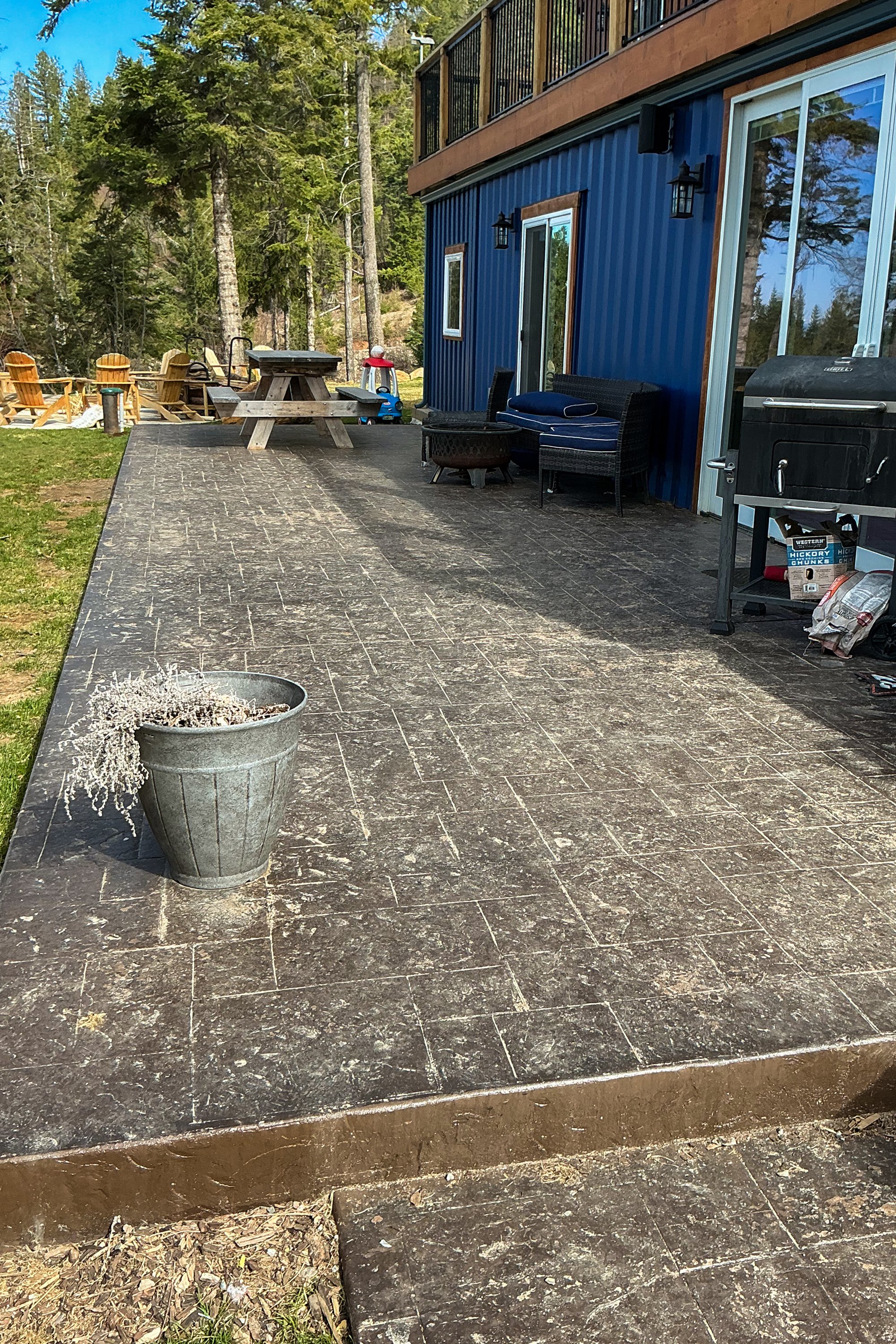 BEFORE photo of patio