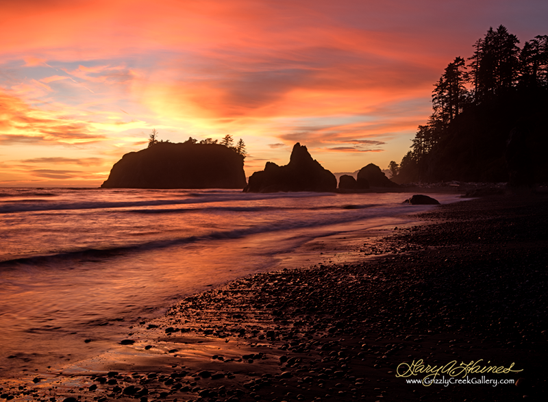 Ruby Sunset #2 - Pacific Coast, WA