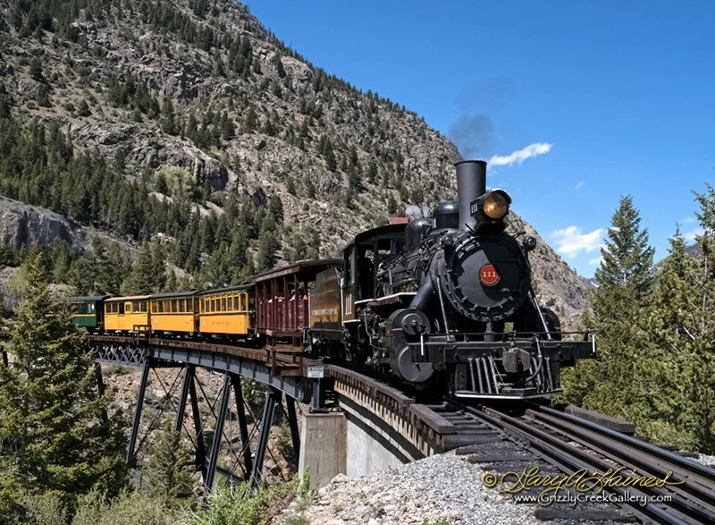 Crossing the High Bridge - Georgetown Loop Railroad, Georgetown, CO