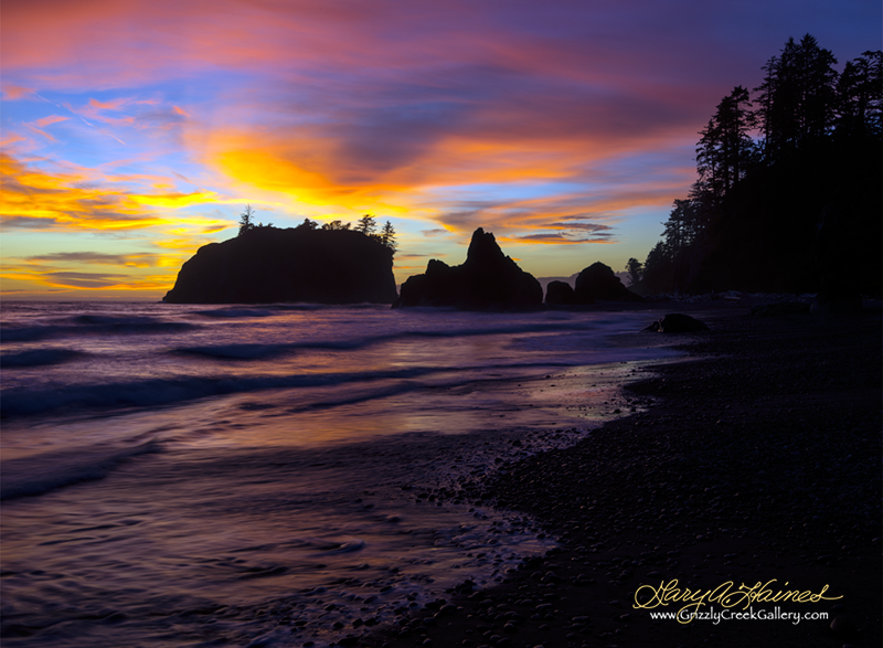 Ruby Beach Sunset #3 - Pacific Coast, WA