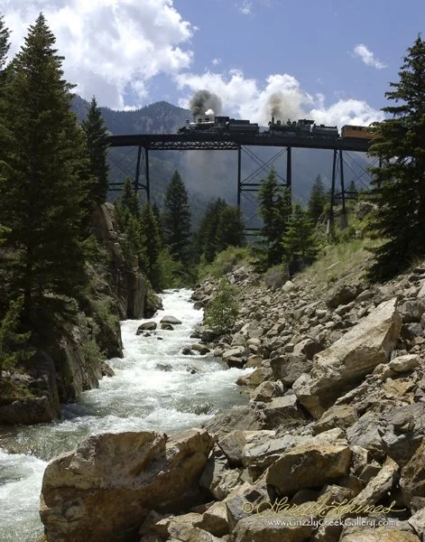 Crossing the Creek - Old #9 & #12 - Georgetown Loop Railroad, Georgetown, CO