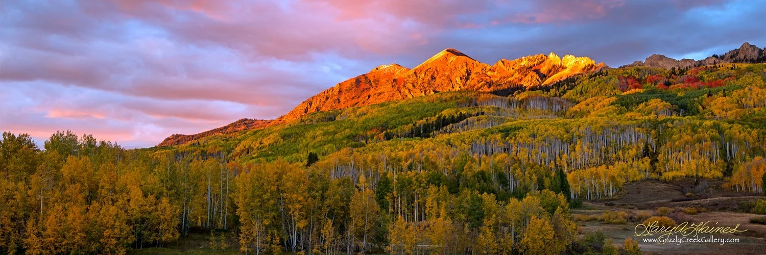 Sunset at Kebler Pass